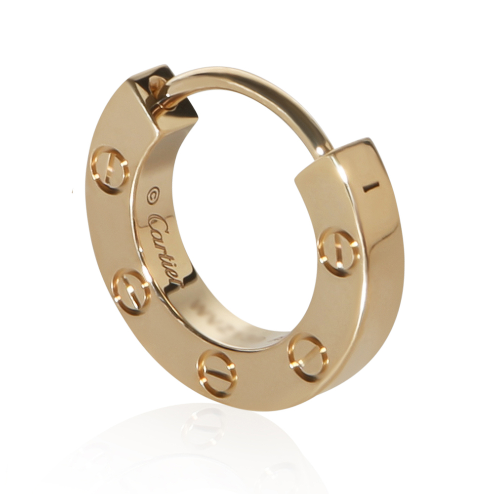 Cartier Yellow Gold Love Single Hoop Single Earring